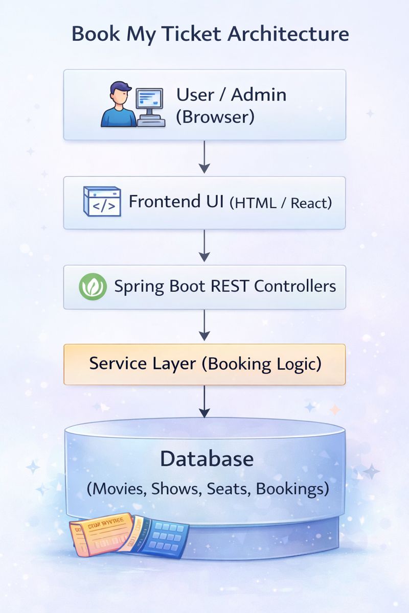 Book My Ticket Architecture Diagram