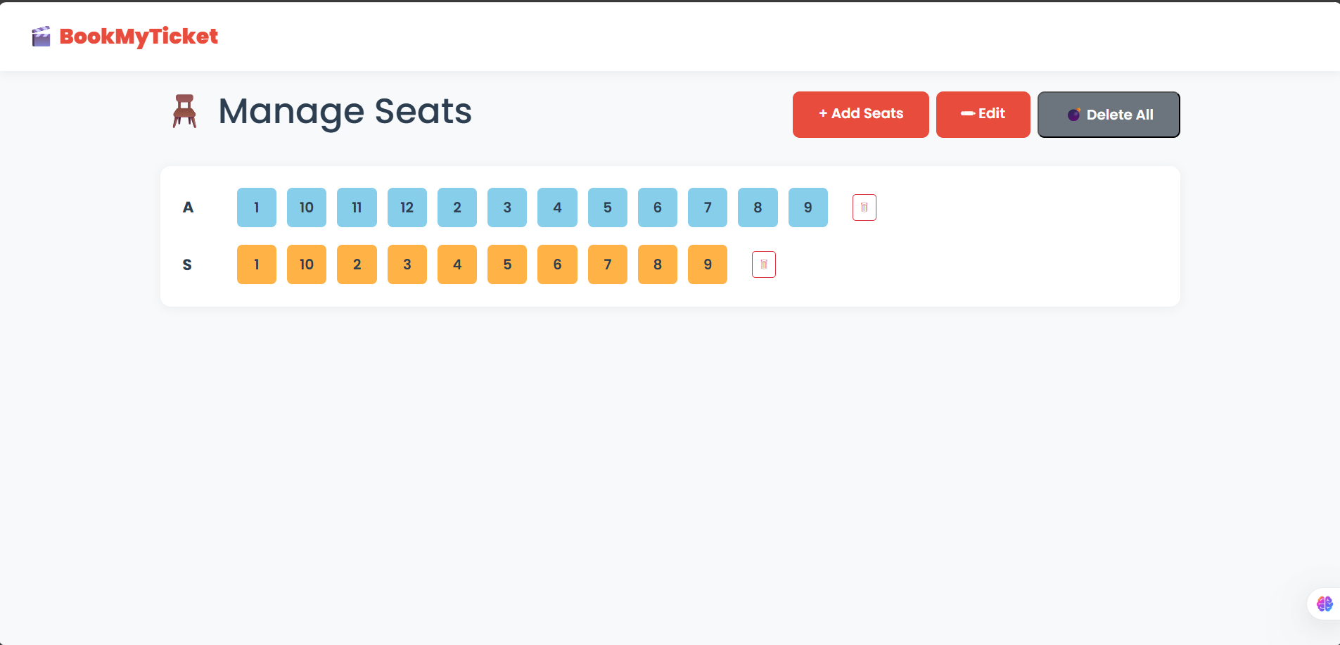 Seat Selection